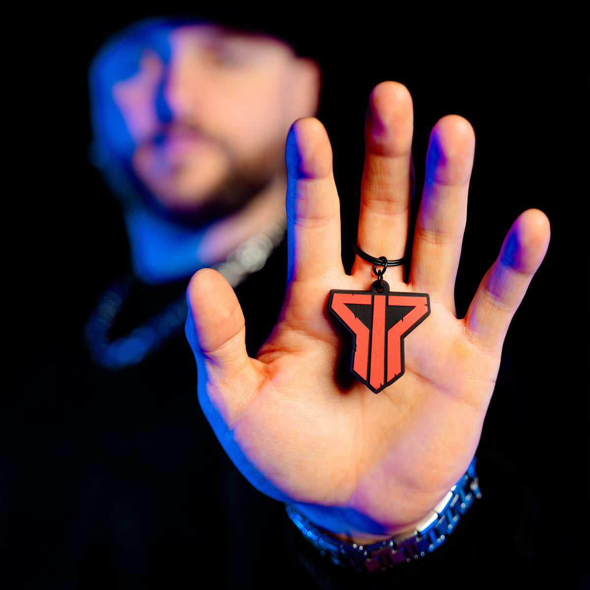 Red Shield Keyring